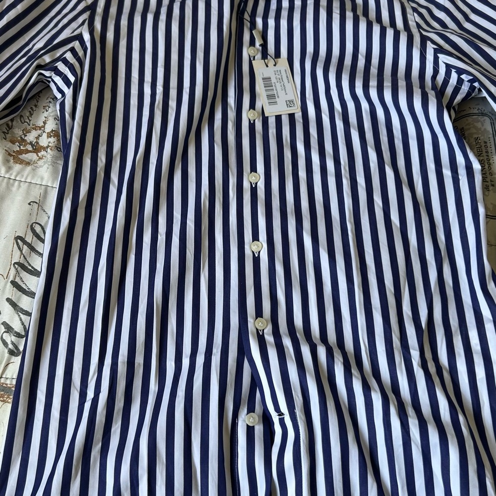 Suitsupply Blue and White Striped Suit